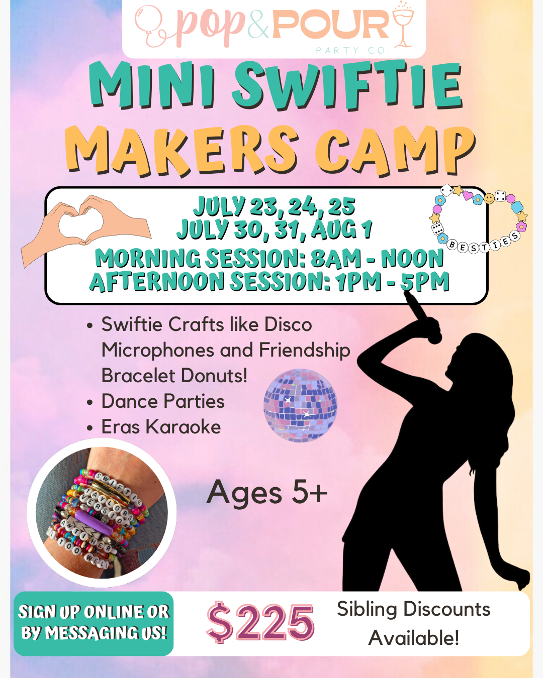 Mini Swiftie Makers Summer Camp *AGES 5+* (All Sessions)