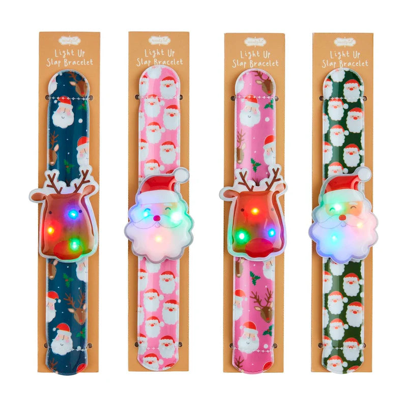 Christmas Light-Up Slap Bracelets (Multiple Styles Available)