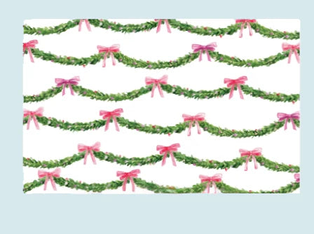 Pink Garland Paper Placemat