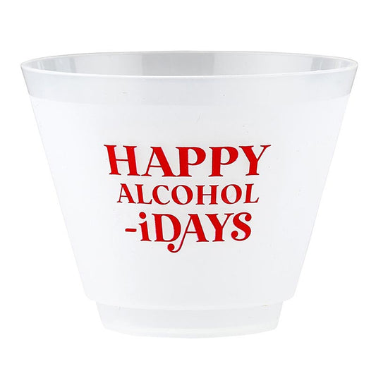 9 oz. "Happy Alcoholidays" Frost Flex Cups