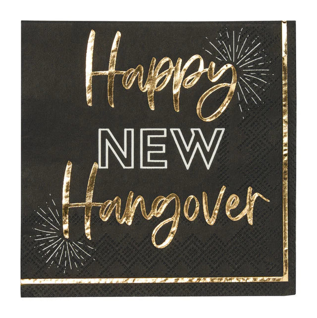 Happy New Hangover Cocktail Napkins