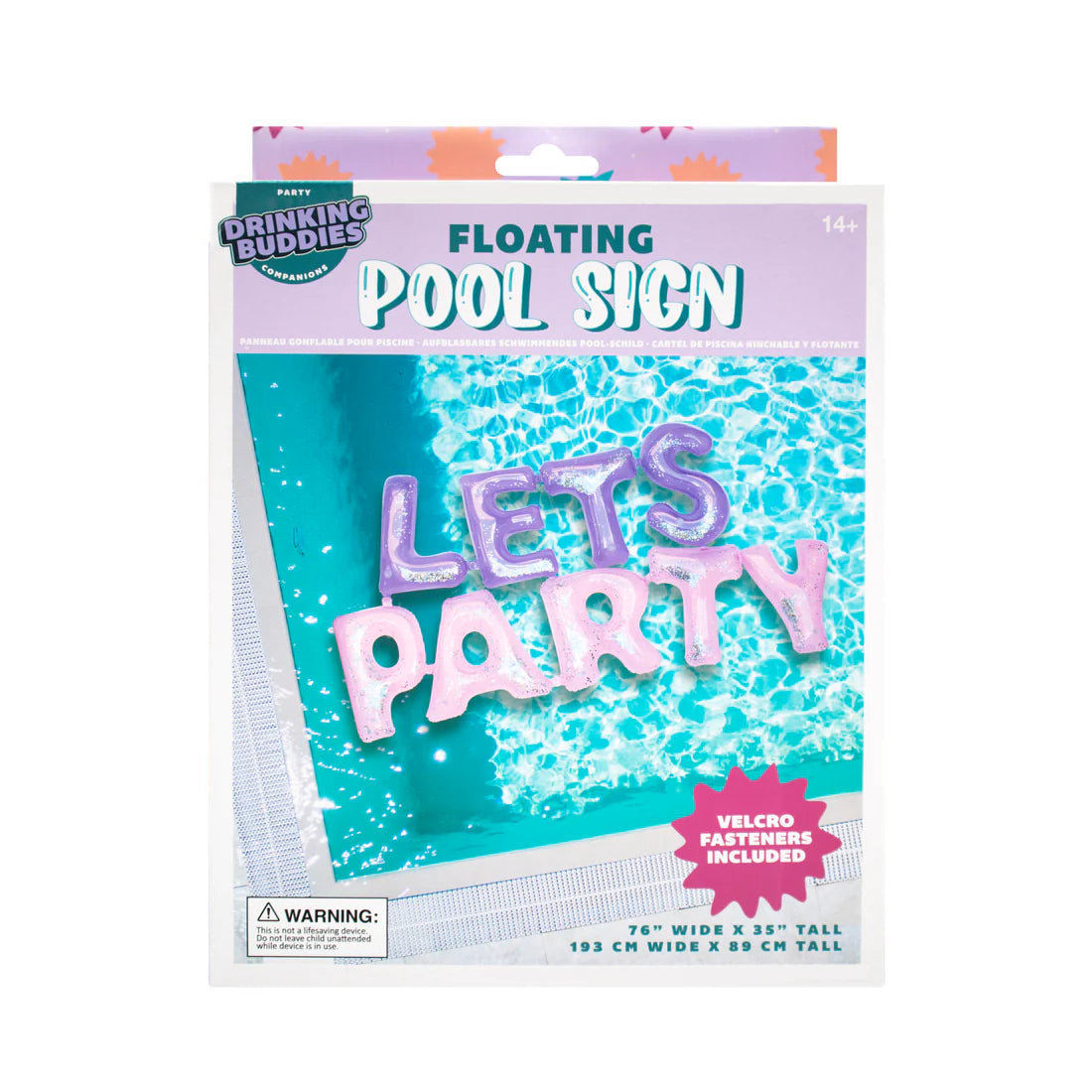 Pool Floater Sign Floating Pool Sign – Pop & Pour Party Co
