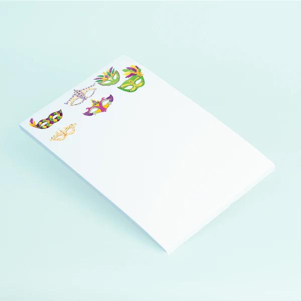 Mardi Gras Masks Notepad