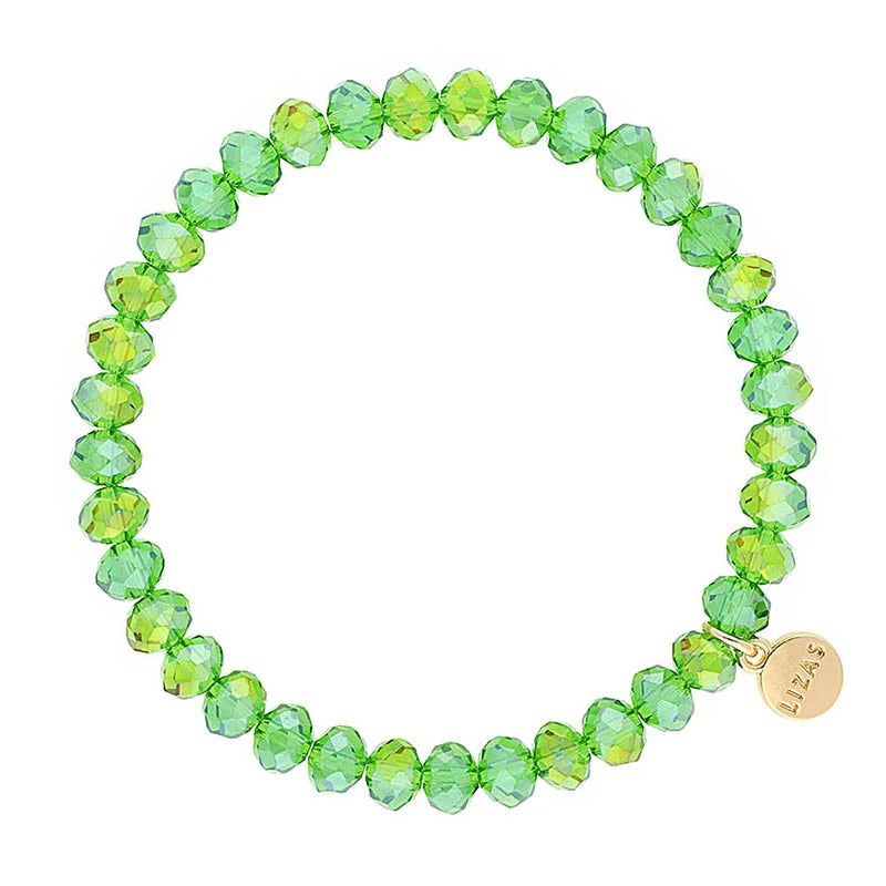 Nashville 6mm Crystal Bracelet: Peridot