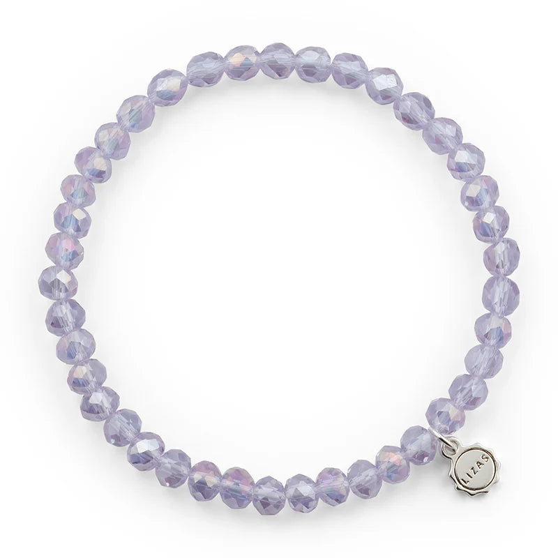 Nashville 6mm Crystal Bracelet: Light Purple