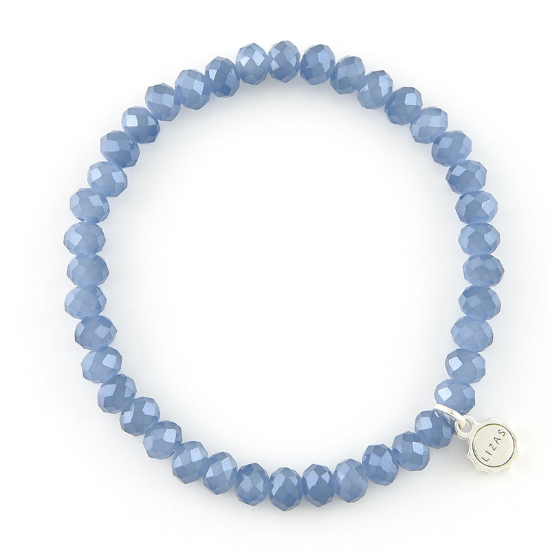 Nashville 6mm Crystal Bracelet: Arctic Blue