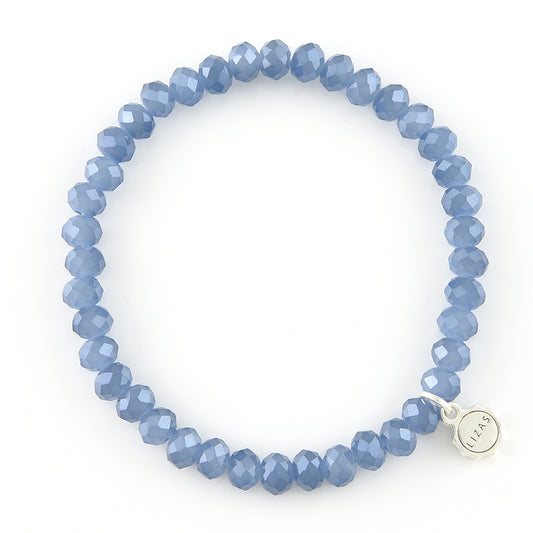 Nashville 6mm Crystal Bracelet: Arctic Blue