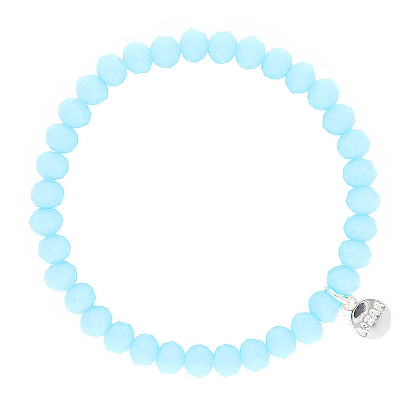 Nashville 6mm Crystal Bracelet: Light Aqua