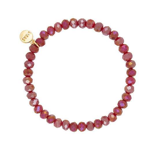 Nashville 6mm Crystal Bracelet: Light Aubergine