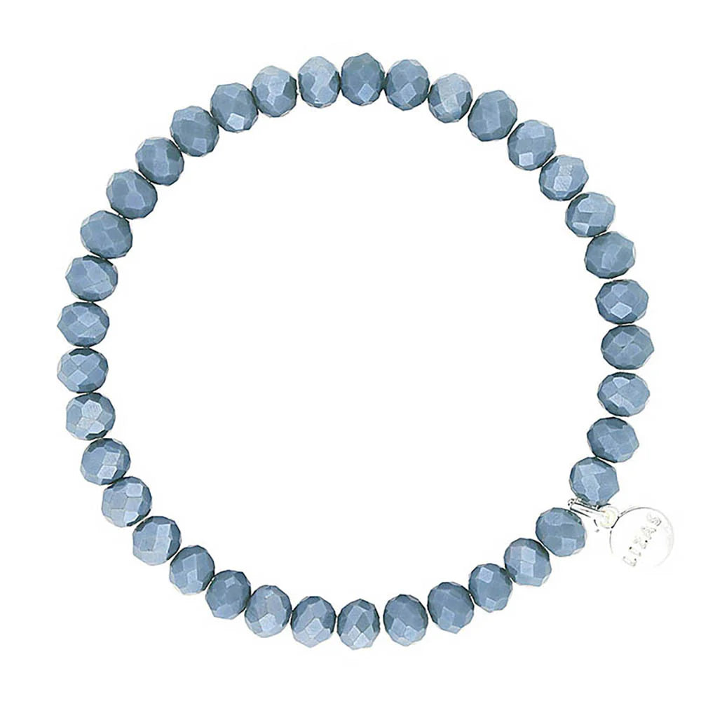 Nashville 6mm Crystal Bracelet: Light Sapphire