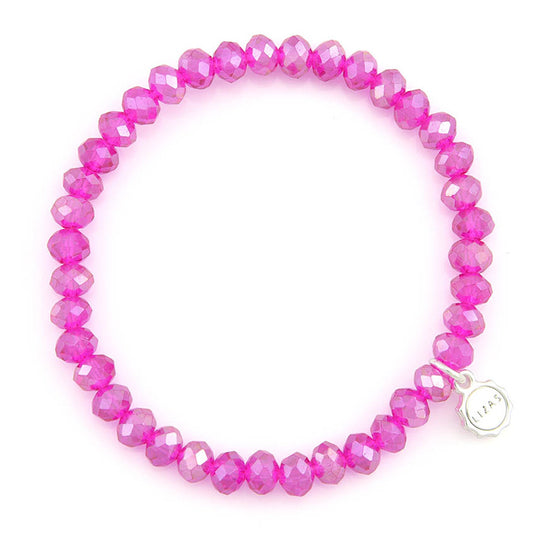 Nashville 6mm Crystal Bracelet: Pink