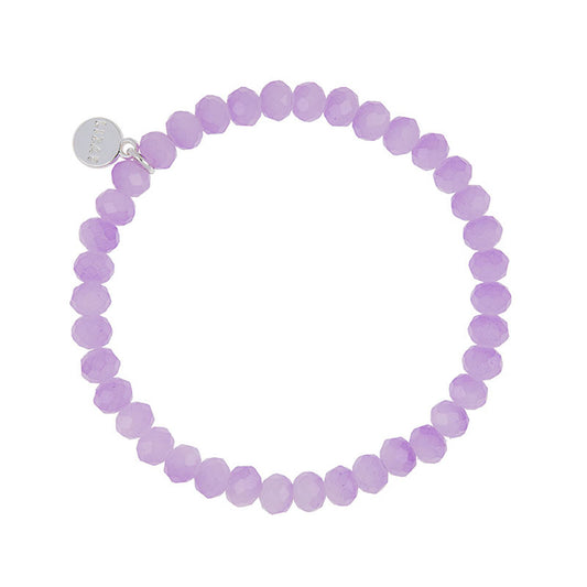 Nashville 6mm Crystal Bracelet: Pastel Purple