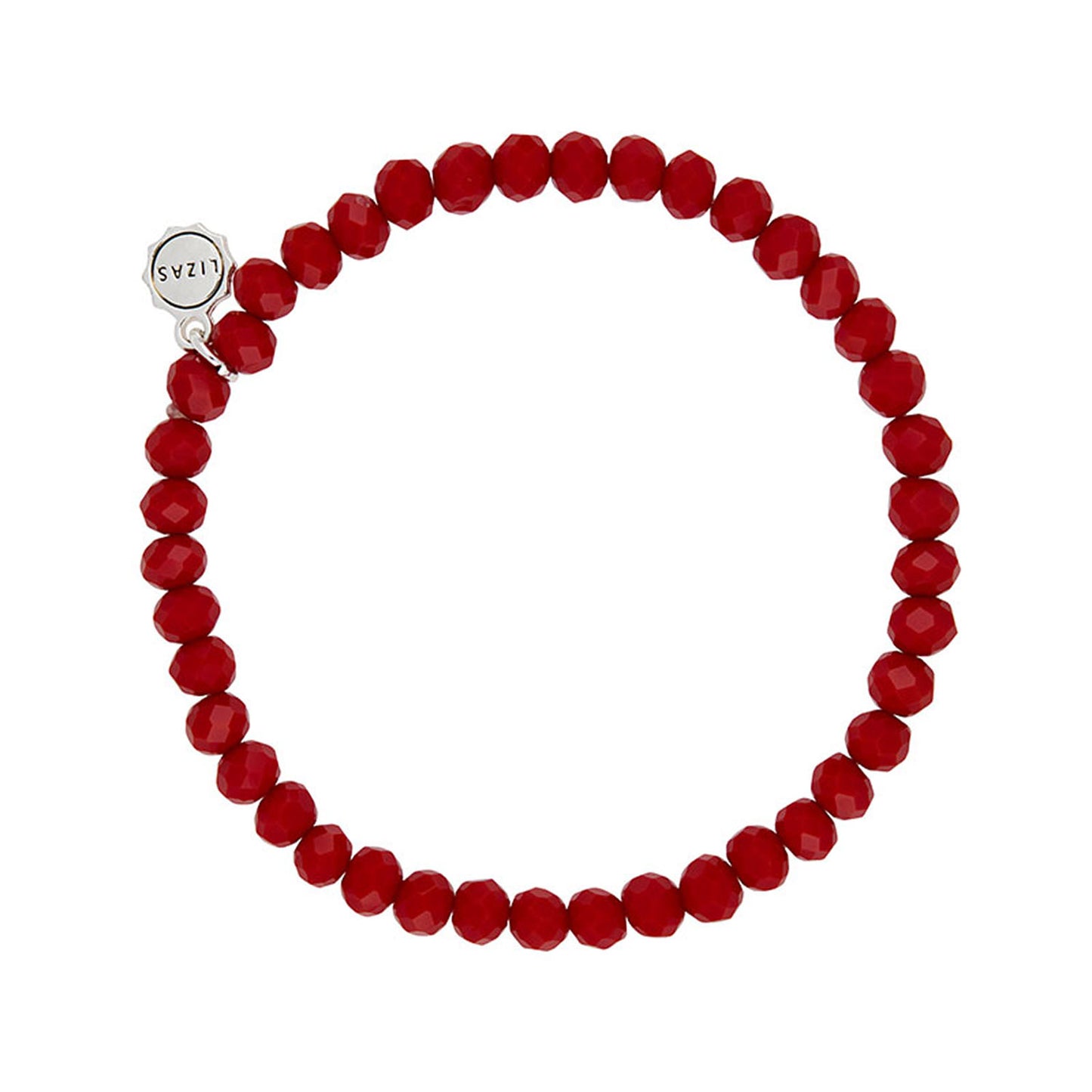 Nashville 6mm Crystal Bracelet: Red