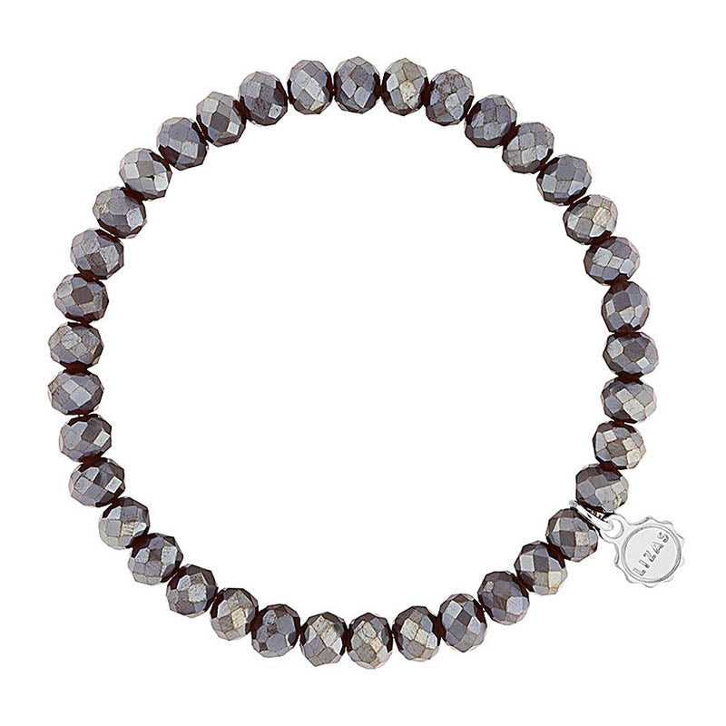 Nashville 6mm Crystal Bracelet: Dunkelgrey