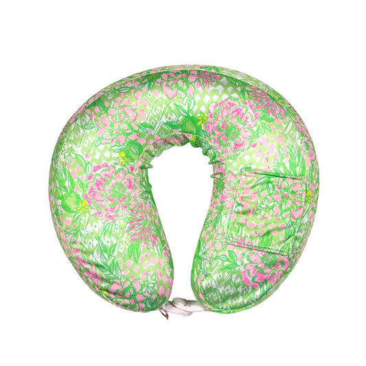 Lime Feeling Good Neck Pillow and Eye Mask Set