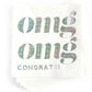 "OMG OMG Congrats!" Cocktail Napkins
