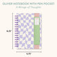 Oliver Notebook with Pen Pocket: A Mirage of Thoughts