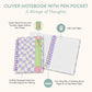 Oliver Notebook with Pen Pocket: A Mirage of Thoughts