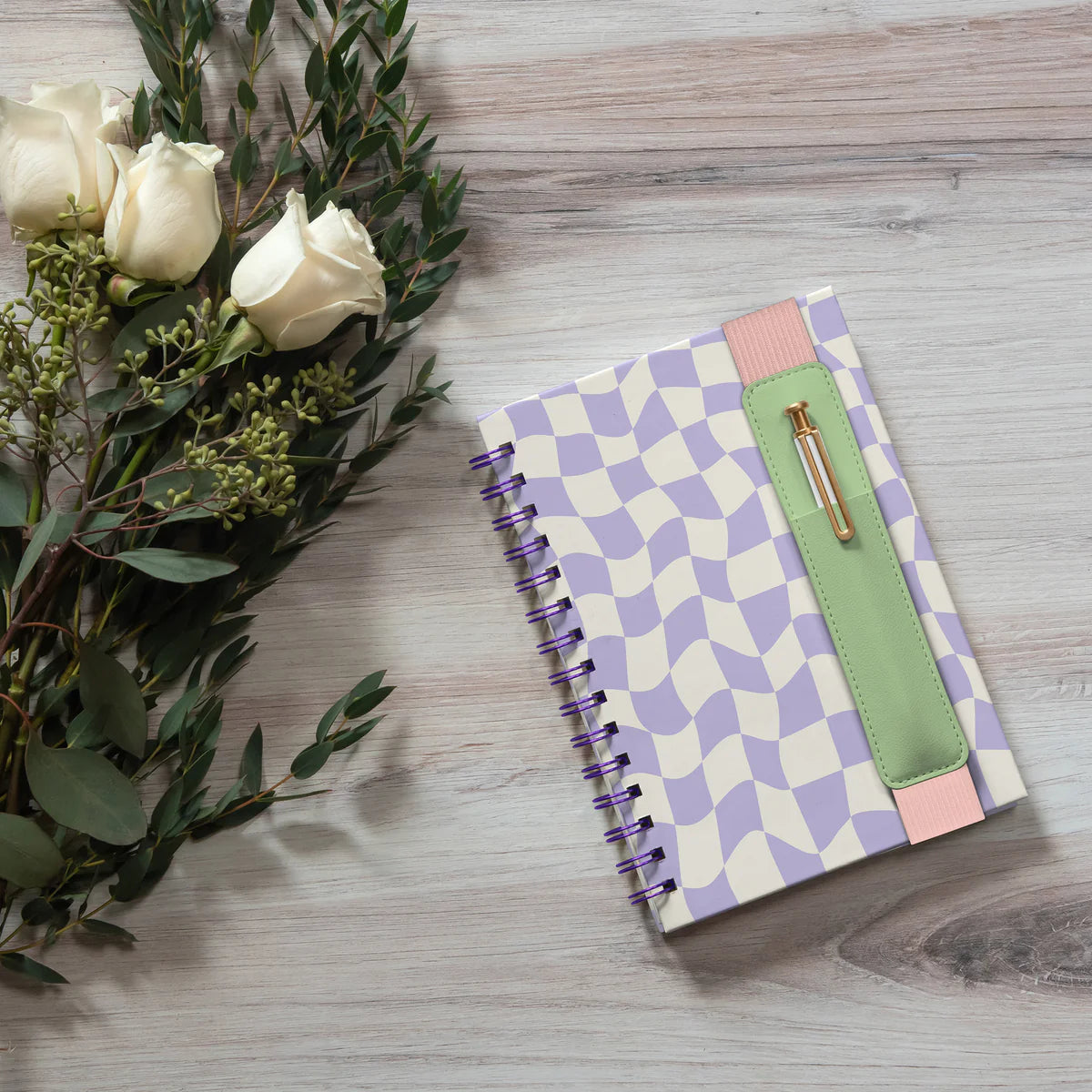 Oliver Notebook with Pen Pocket: A Mirage of Thoughts