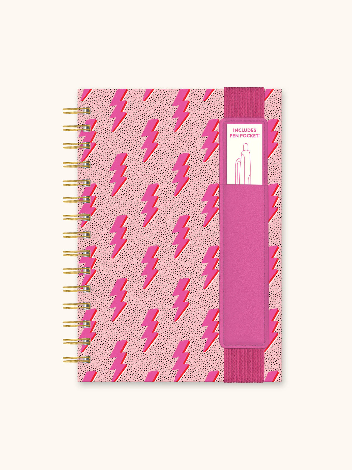 Opp Notebook Oliver Notebook with Pen Pocket: Charged Up – Pop & Pour Party Co