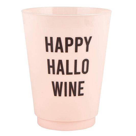 "Happy Hallowine" Frosted Cups