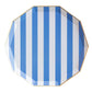 Palisades Blue Signature Cabana Stripe Plates