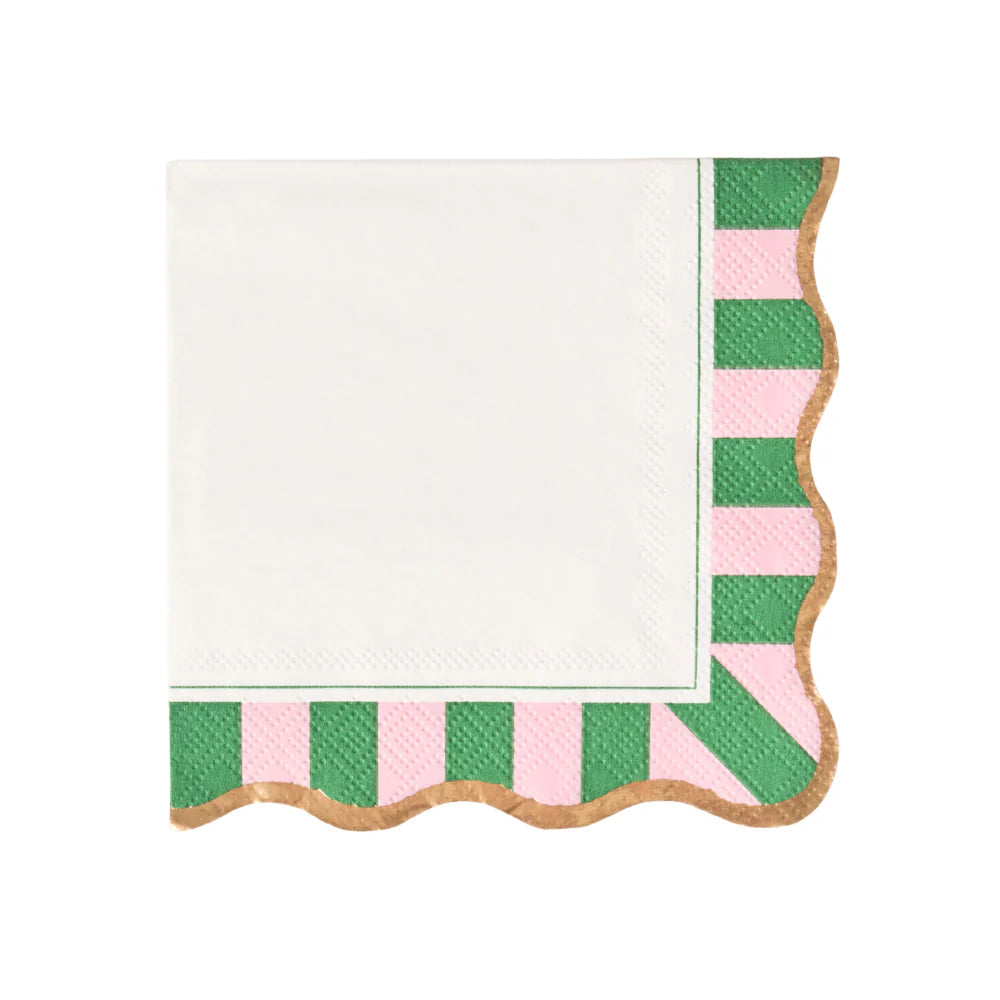 Palm Beach Cabana Stripe Cocktail Napkins