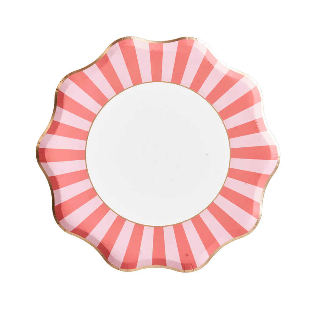 Palm Beach Cabana Stripe Large Paper Plates