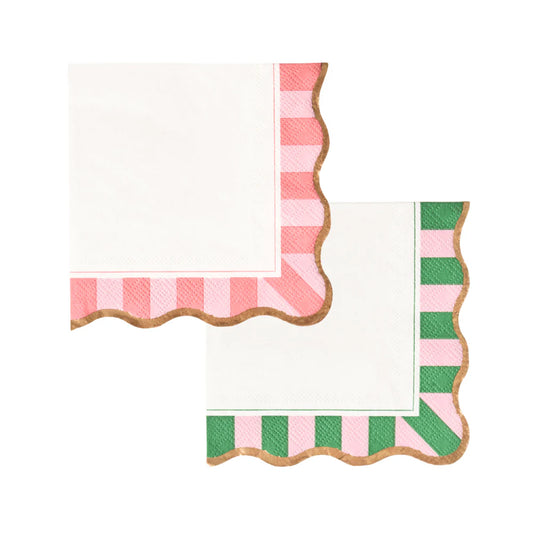Palm Beach Cabana Stripe Cocktail Napkins