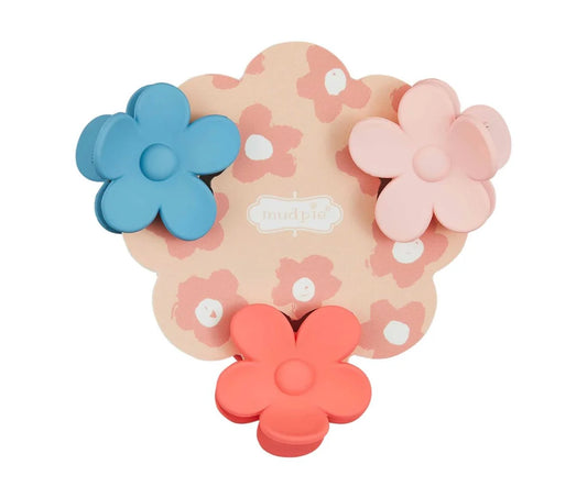Mini Daisy Hair Clip Sets (Multiple Colors Available)