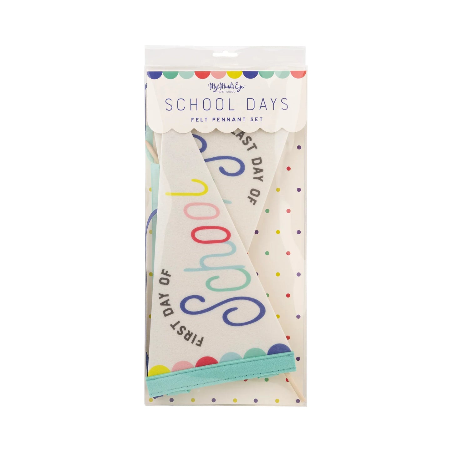 First Day of School/Last Day of School Felt Pennant Banner Set