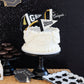 Mini Black & White Grad/Congrats Felt Pennant Banners
