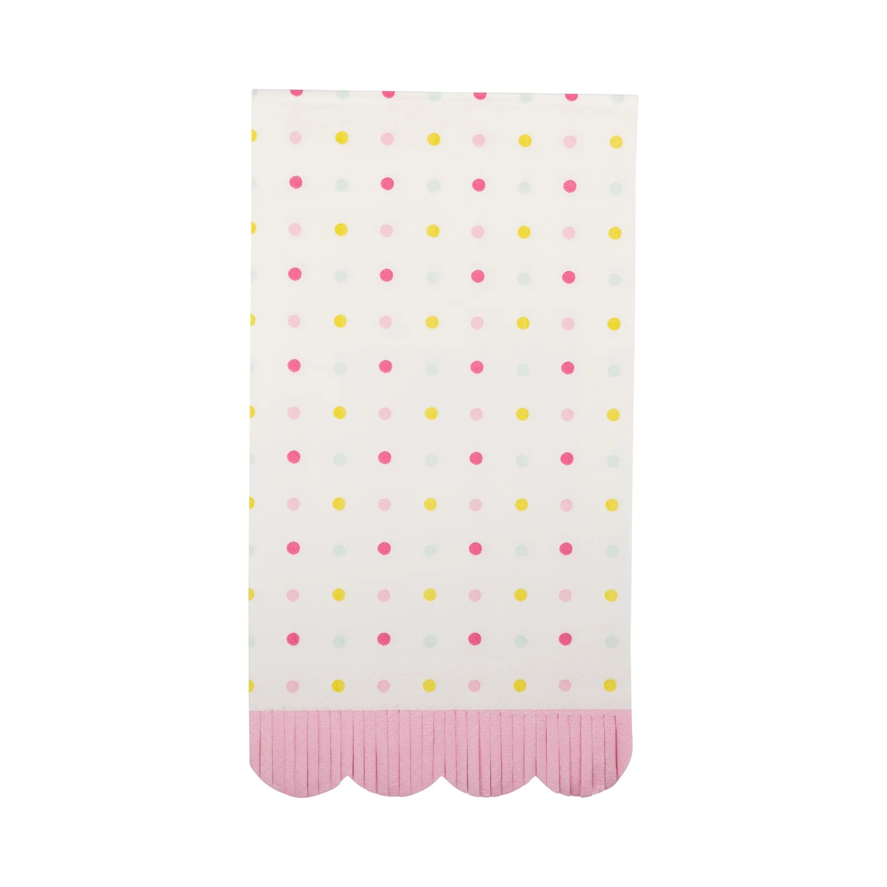 Spring Dots Scallop Guest Napkin