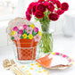 Tossed Daffodil Scallop Guest Napkins