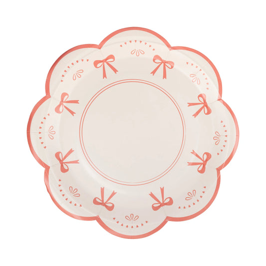 Pink Doily Paper Plate