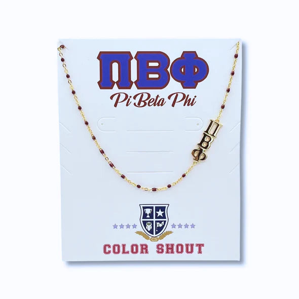 Pi Beta Phi Side Necklace
