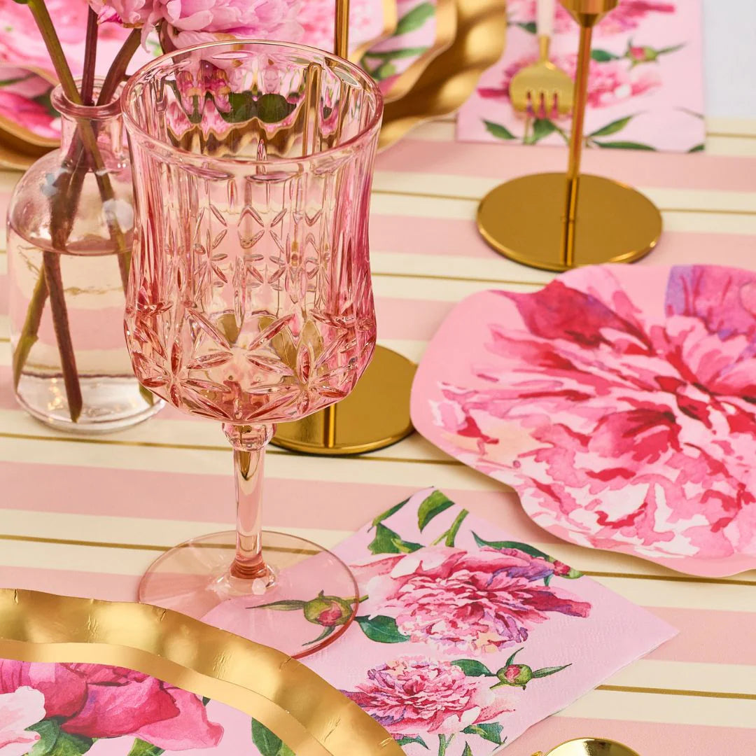 Pink Peonies Cocktail Napkins