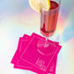 Blush Crush Cotton Cocktail Napkin Roll