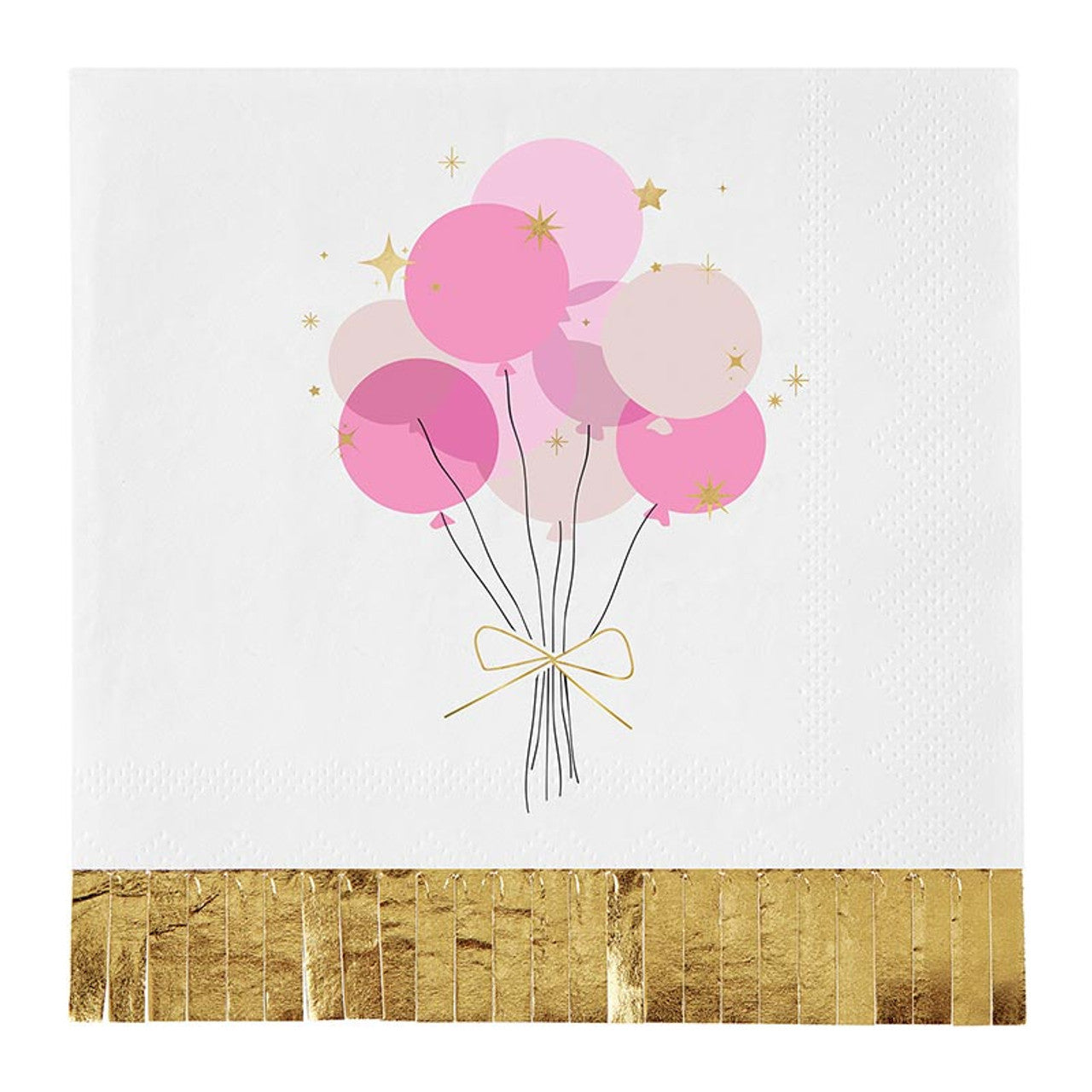 Balloons Foil Fringe Cocktail Napkins