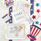 Fourth of July Reusable Bamboo Tray