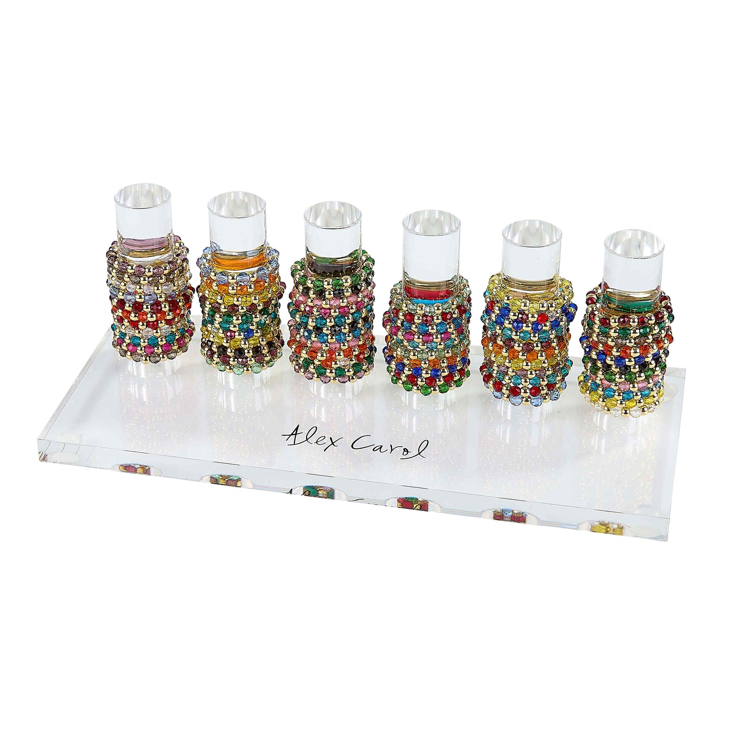 Gold Ball Class Crystal Rings