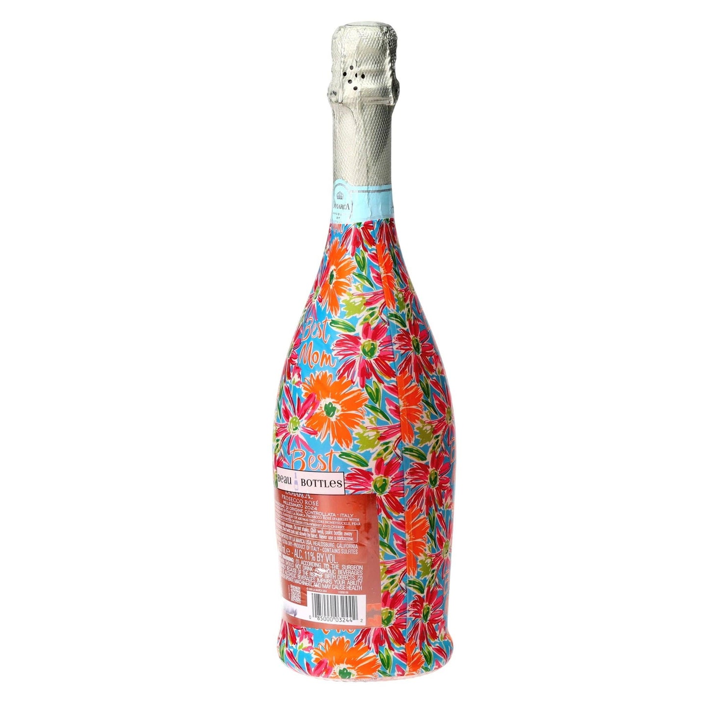 Floral Best Mom Bottle Wrap (La Marca Edition)