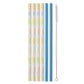 Teacher Life + Blue Reusable Straw Set