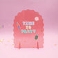 Pink Sparkly Acrylic Letter Board