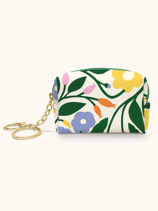 Key Chain Pouch: Floral Bliss