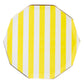 Soleil Yellow Cabana Signature Stripe Plates