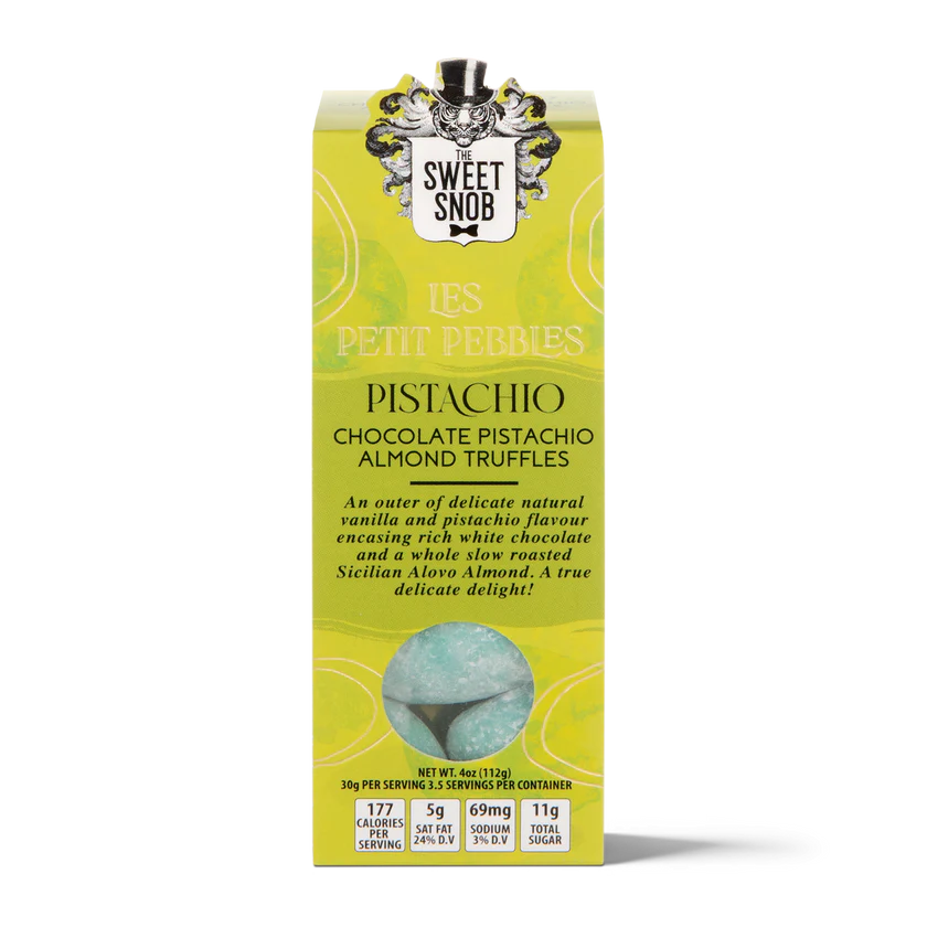 Les Petite Pebbles Pistachio Almonds (4oz)