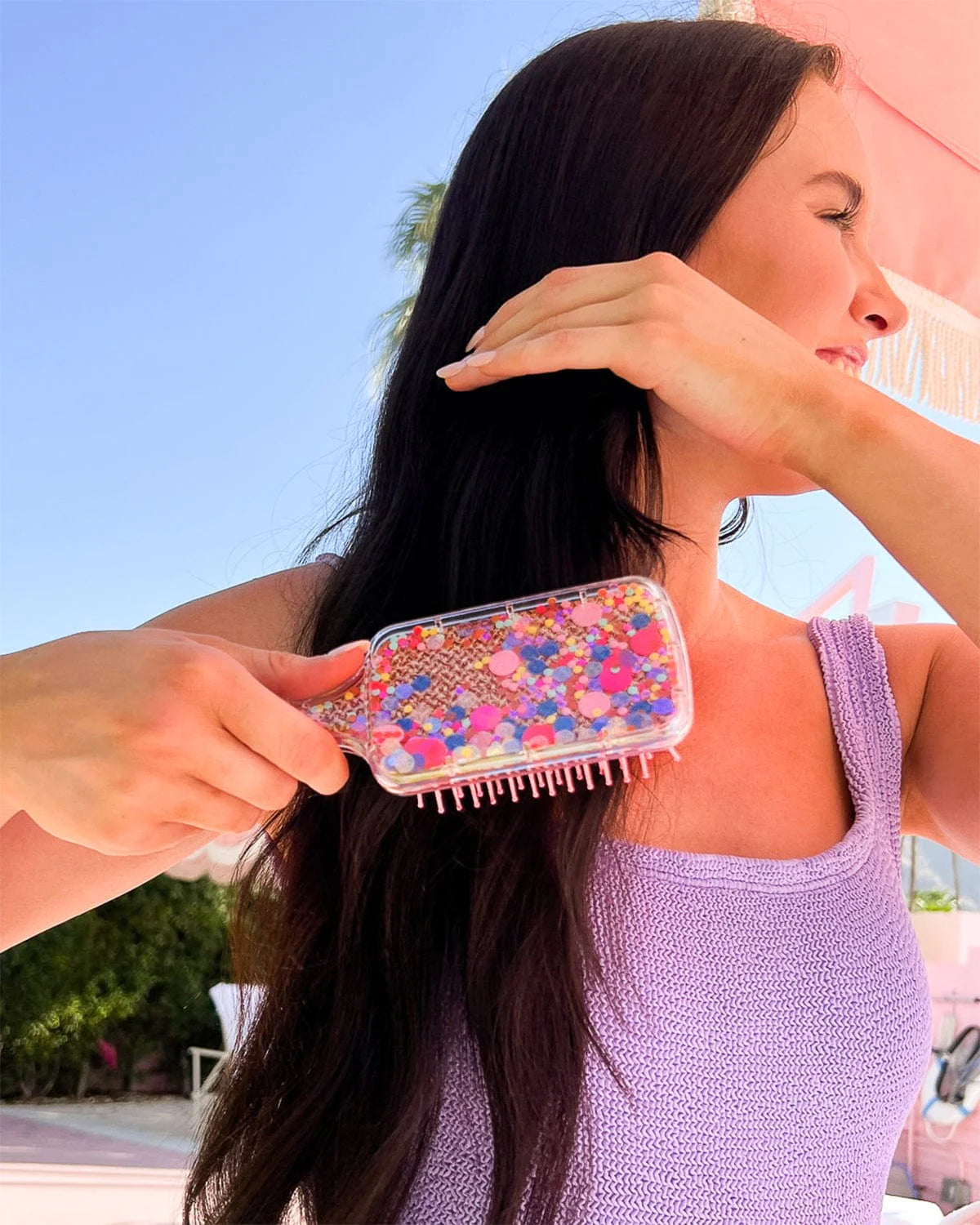 Bring on the Fun Confetti Paddle Hairbrush