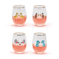 Party Animal Stemless Wine Glasses (Multiple Options)