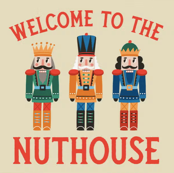 Cocktail Napkins: Welcome to the Nuthouse